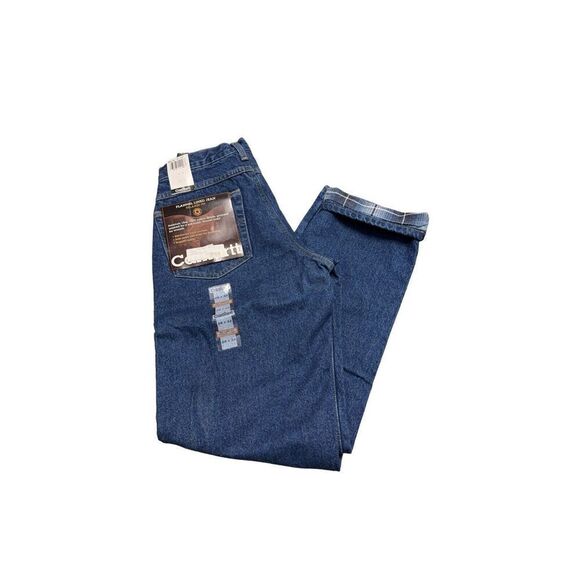 VTG Carhartt B21 DST Mens Relaxed Fit Flannel Lined Insulated Denim Jeans 29x32 - Picture 9 of 9